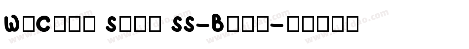 WeChat Sans SS-Bold字体转换